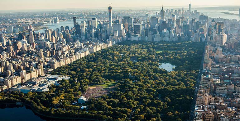 Central Park desde el aire