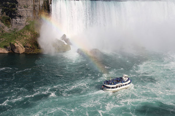 paseo en barco por las Cataratas del Niagara