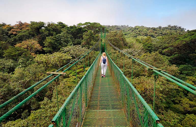 puente colgante Costa Rica